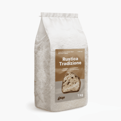 Farina Tipo 1 Rustica Tradizione per Pane Rustico, Macinata a Pietra