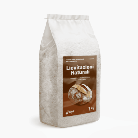 Farina Tipo 2 Lievitazioni Naturali per Pane a media maturazione, Macinata a Pietra