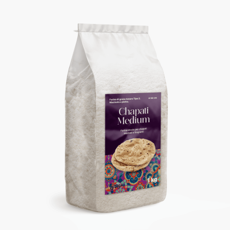Farina Tipo 2 per Chapati Medium, Macinata a Pietra