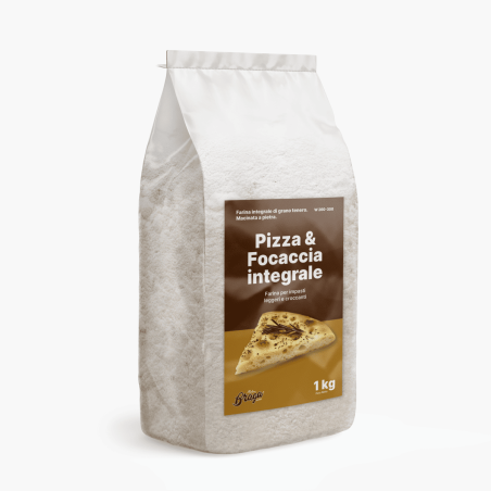 Vollkornmehl für Pizza und Vollkorn-Focaccia, steingemahlen